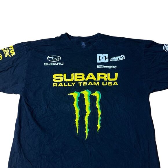 Vintage Subaru Rally Racing T Shirt DC Monster Energy XL - Picture 3 of 7